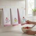Set 6 kuhinjskih krpa Wafle Pink baby