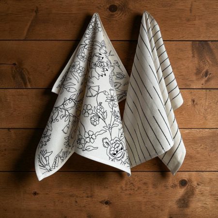 Set od 2 kuhinjske krpe print beige