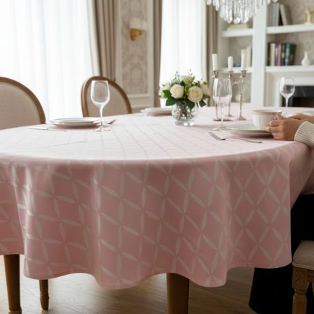 Stolnjak Ovalni 160x220cm Pink lotos