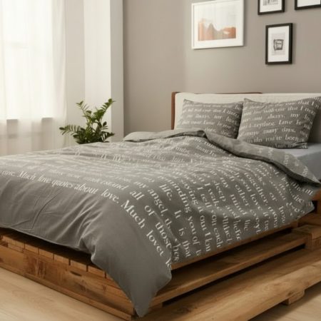 Posteljina 135x240cm Letter