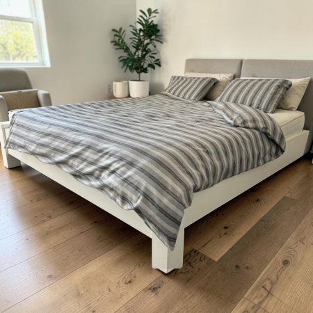 Jorganska navlaka + 2 jastučnice grey lines FLANEL  DOUBLE