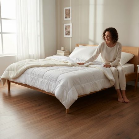 Jorgan sa dva lica Krzno/Glat 200x200cm