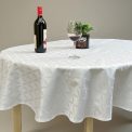 Stolnjak Ovalnog oblika 160x220cm Bela boja-lotos