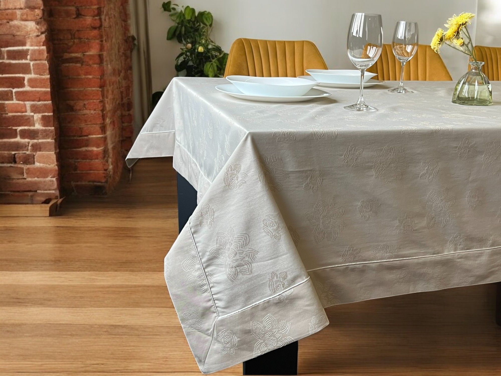 Stolnjak Nisan Svetlo Braon boja 160x220cm