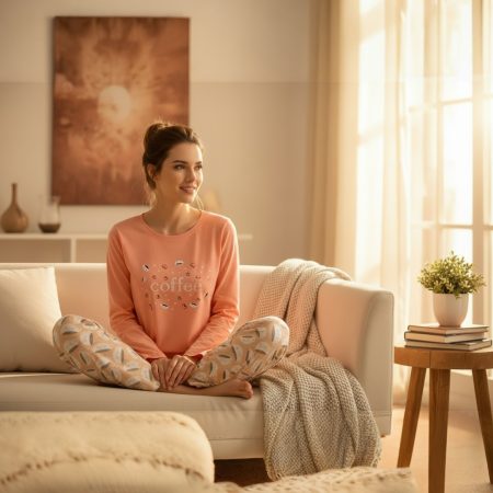 Ženska pidzama-komplet S veličina KOD 1194