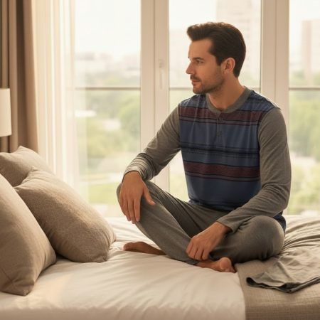 Muška pidzama komplet-M veličina Yildiz Plava boja