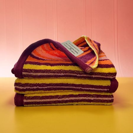 Peškir Stock 90x50cm Dezen S101 Narandzasta/Bordo boja