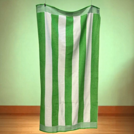 Plažni peškir "Lime Stripe" 160x83 cm – 100% pamuk A12