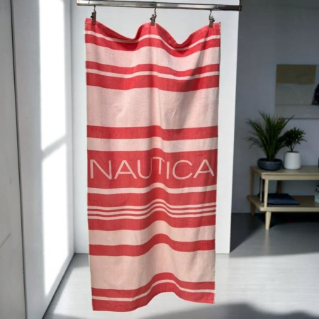 Plažni peškir "Nautica Pink" – 92x172 cm | 100% Pamuk