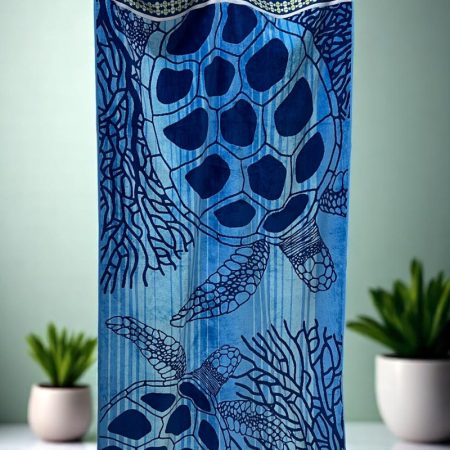 Plažni Peškir Sea Turtle – 100% Pamuk, 100 x 184 cm
