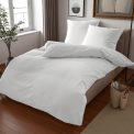 Satenska navlaka 220x200cm + 2 x jastučnica 50x70cm Cotton White