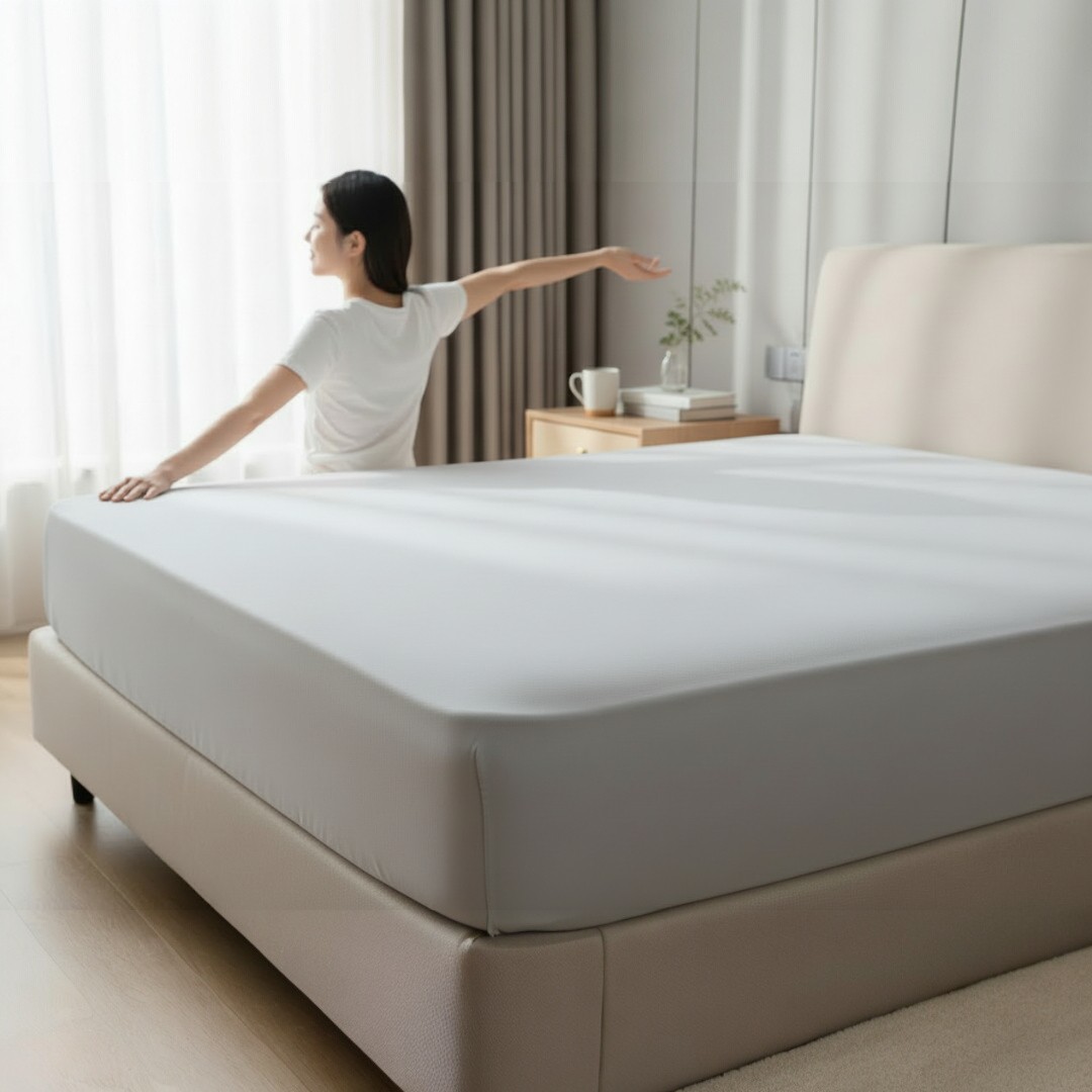 Čaršav Flanel 140x200cm+25cm Svetlo siva boja