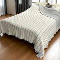 Pamučni prekivač sa dva lica 240x260cm Grey/Ivory