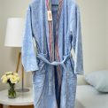 Bade Mantil Frotir Light Blue XXL - Veličina Stripe