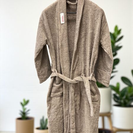 Bade Mantil Frotir - M veličina Model D Kapućino boja