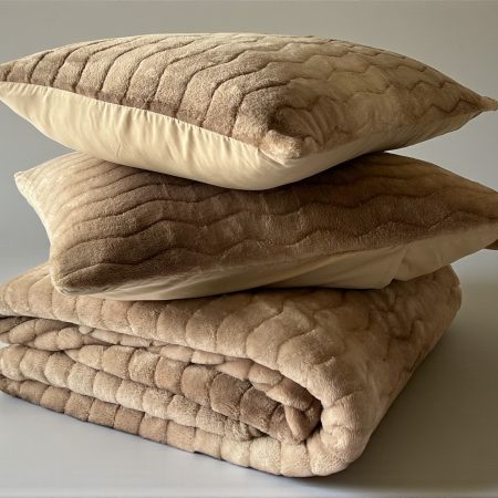 Ćebe set Dream – 220x240cm + 2 jastučnice 50x70cm Bej