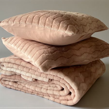 Ćebe set Dream – 220x240cm + 2 jastučnice 50x70cm Blush
