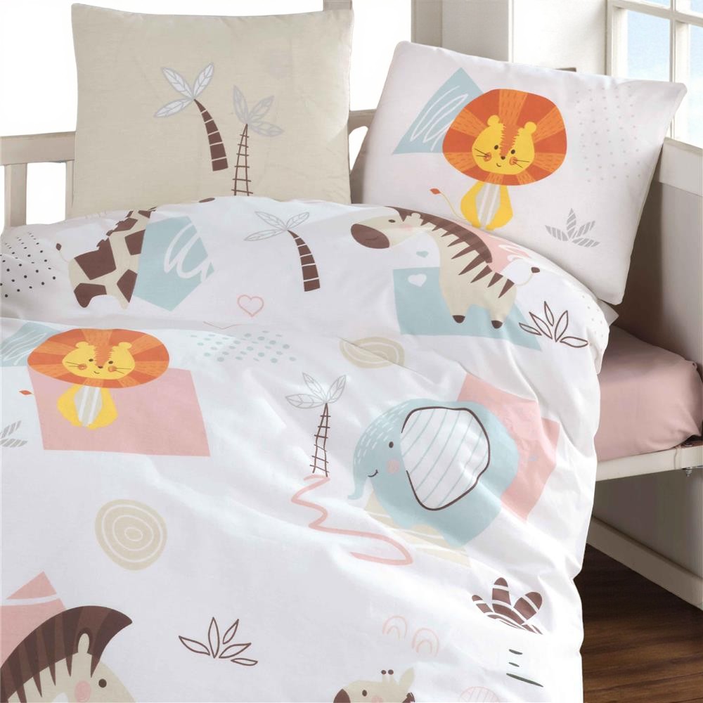 Bebi posteljina od 100% pamuka - Sweet Zoo - savršena udobnost za miran san
