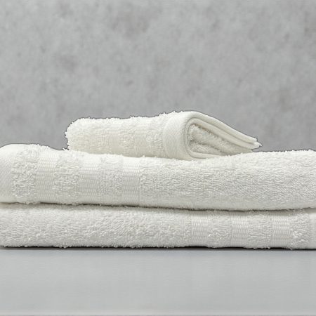 Premium Peskir 70×140 cm – Dupli Štep, 100% Pamuk Vestio Bela boja