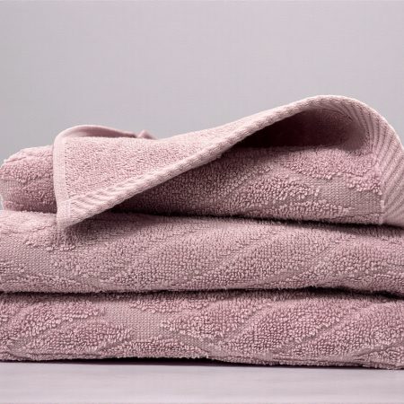 Peskir 70×140 cm – 100% Pamuk sa Žakard Motivom od Indijskog Pamuka Purple