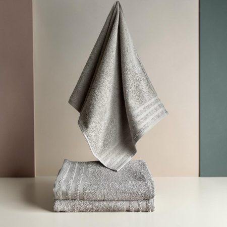 Premium Peskir 30×50 cm – Dupli Štep, 100% Pamuk Vestio Siva boja
