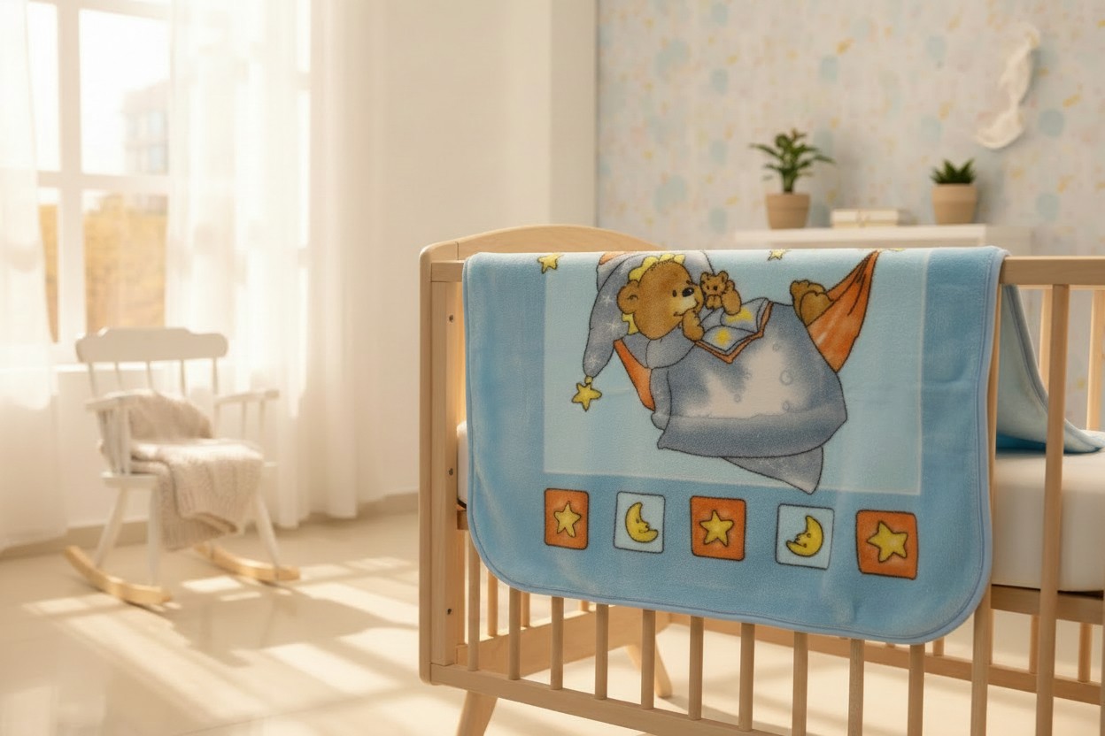 Bebi ćebe Sweet Winnie -100x120cm Blue color