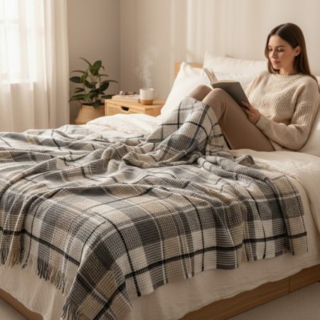 Ćebe Cozy 150x200cm Inka Gri - Akril/Pamuk