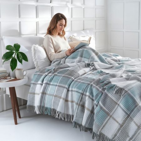 Ćebe Cozy 180x220cm Inka Mint - Akril/Pamuk