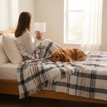 Ćebe Cozy 180x220cm Kayra - Akril/Pamuk