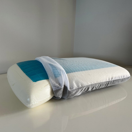 Jastuk sa plavim gelom za hladjenje 40x60x14cm Blue/White