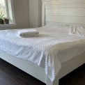 Letnji frotirni prekrivač - Sara - 200x200cm Bela boja
