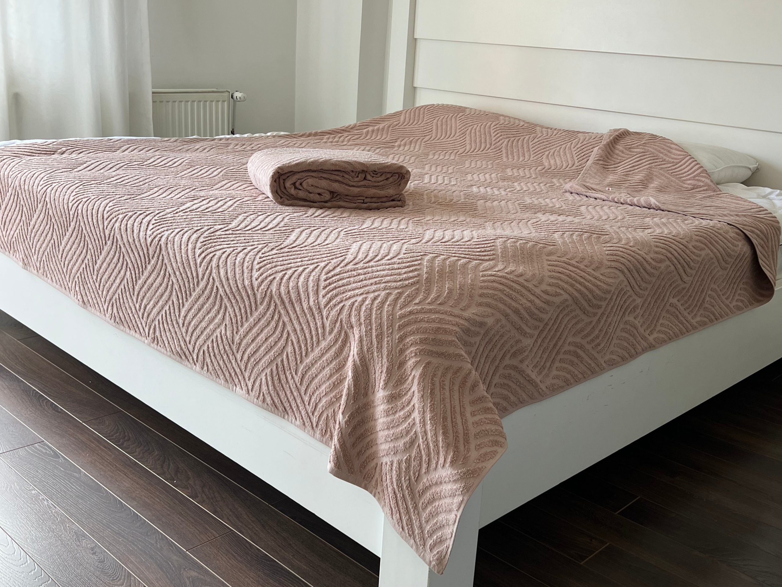 Letnji frotirni prekrivač - Sara - 145x200cm Kapućino boja