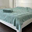 Letnji frotirni prekrivač - Sara - 200x200cm Mint boja