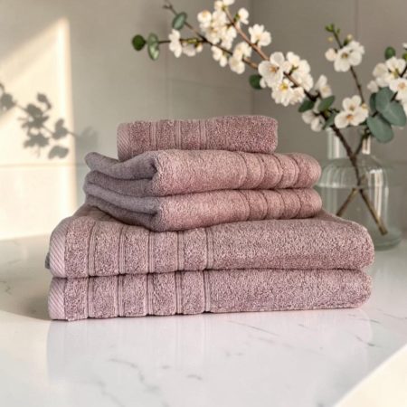 Peškir Bordura 70x140cm 550g/m2 Svetlo Roze boja