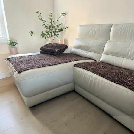 Prekrivač set - Handmade Tamno braon boja