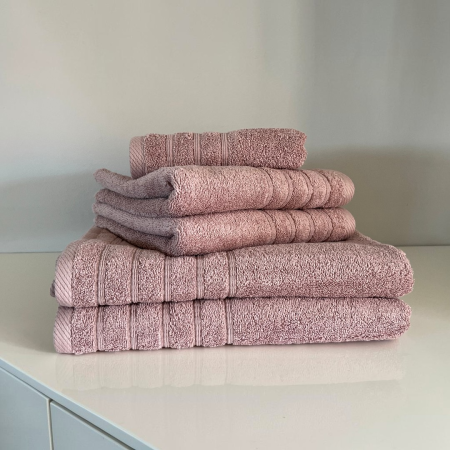 Peškir Bordura 70x140cm 550g/m2 Svetlo Roze boja