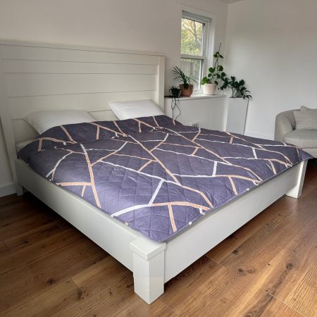 Prekrivač B1 150x210cm Teget/dezenirana boja