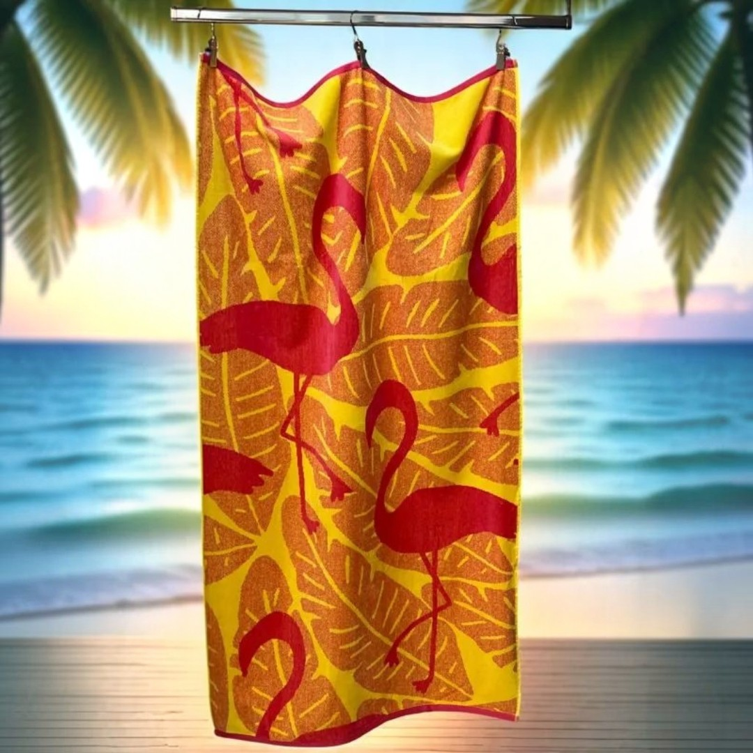 Plažni peškir „Flamingo Tropic New“ – 94x168 cm, 100% pamuk