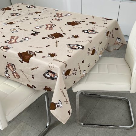 Stolnjak 150x150cm Dezen Choco-Latte