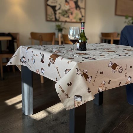 Stolnjak 150x150cm Dezen Choco-Latte