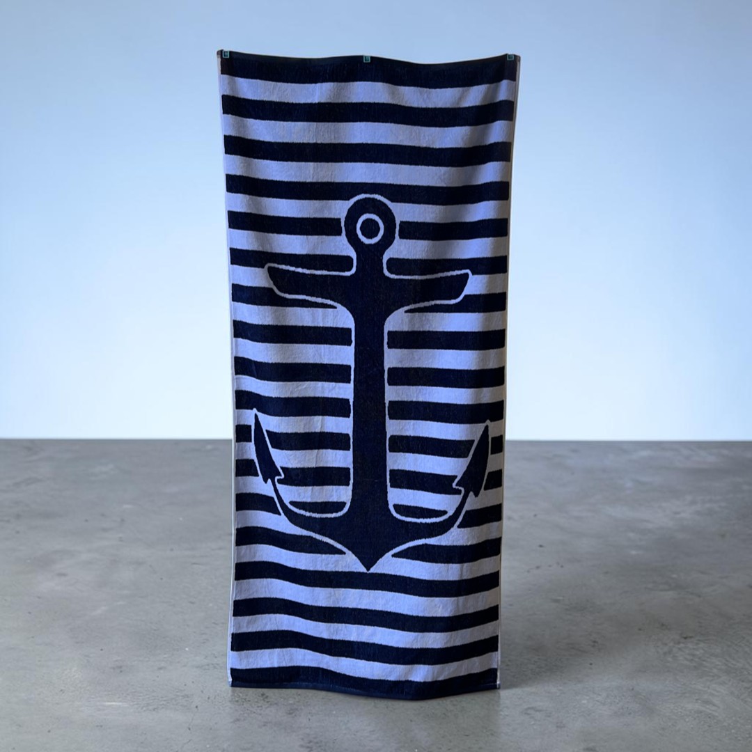 Plažni peškir – 100% pamuk – 154 x 74 cm Sidro