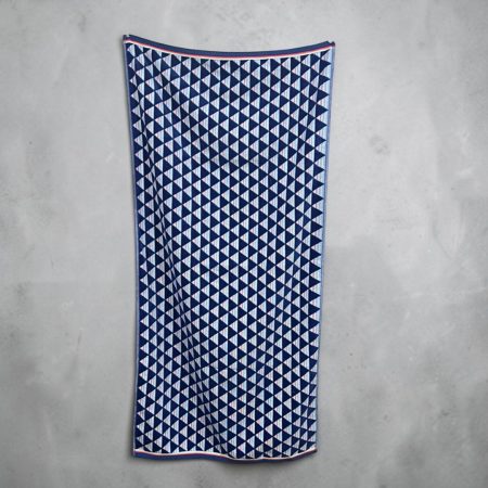 Plažni peškir – 100% pamuk – 162 x 82 cm Karirani dezen