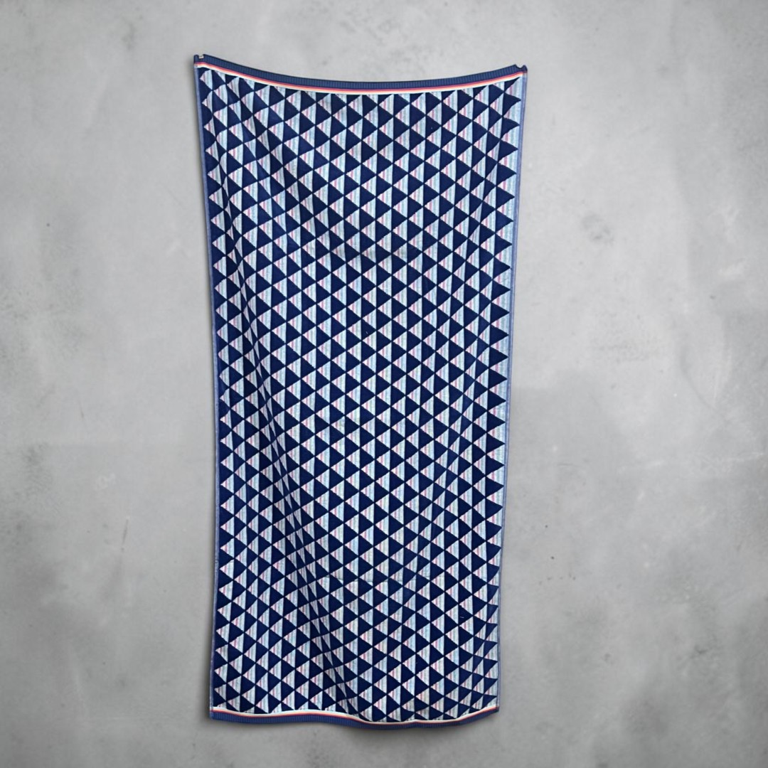 Plažni peškir – 100% pamuk – 162 x 82 cm Karirani dezen