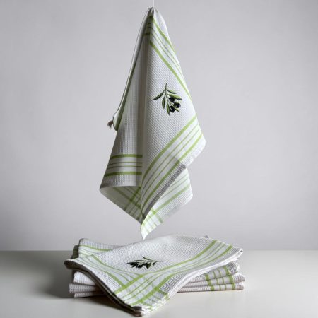 Kuhinjska krpa 45x65cm - Maslina - Waffel vez model